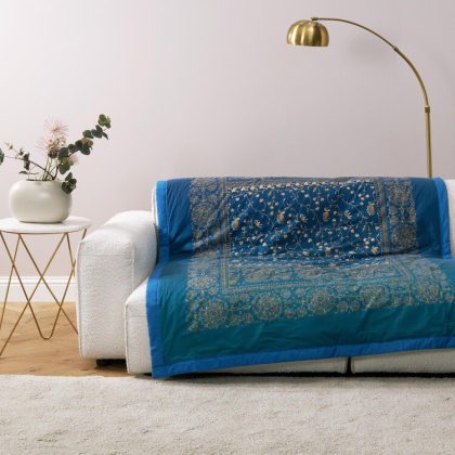 PLAID BRENTA BLAU