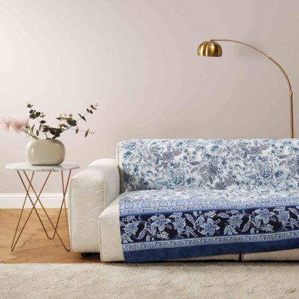 EINRICHTUNGSFOULARD CAPODIMONTE BLAU