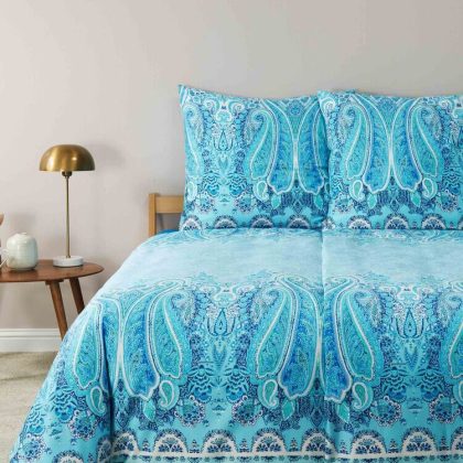 BETTWÄSCHEGARNITUR MERGELLINA Ocean blue