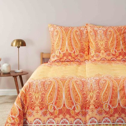 BETTWÄSCHEGARNITUR MERGELLINA ORANGE
