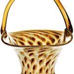 Glaskörbchen Pavel 23cm braun