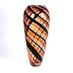 Glasvase Flame Murano 36cm rot
