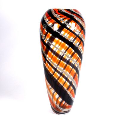 Glasvase Flame Murano 36cm rot