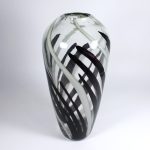 Glasvase Flame Murano 36cm violett