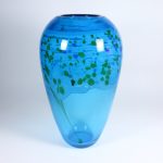 Glasvase Orient Murano 33cm türkis