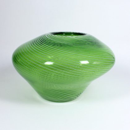 Vase Lily Green Murano 12