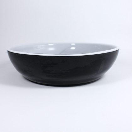 Glasschale Black & White Gala Murano 31cm
