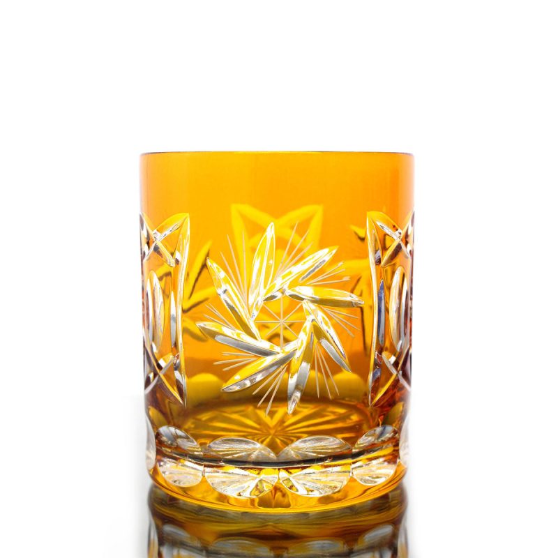 Whiskyglas Schleuderstern 280ml orange