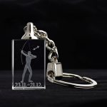 Glasschlüsselanhänger Sternzeichen Schütze 3x2cm
