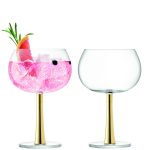 Ginglas Ballon 420 ml 2er Set Gold