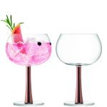 Ginglas Ballon 420 ml 2er Set Silber