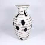 Glasvase Purple Dots Murano 33cm