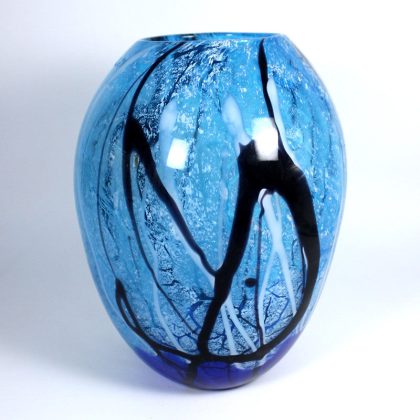 Glasvase Blue Ocean Murano 31cm
