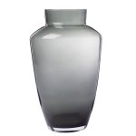 Glasvase Amphore grau 32cm