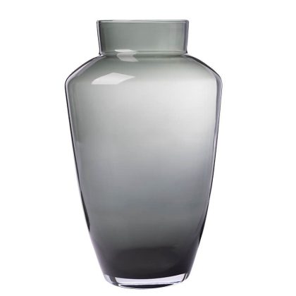 Glasvase Amphore grau 32cm