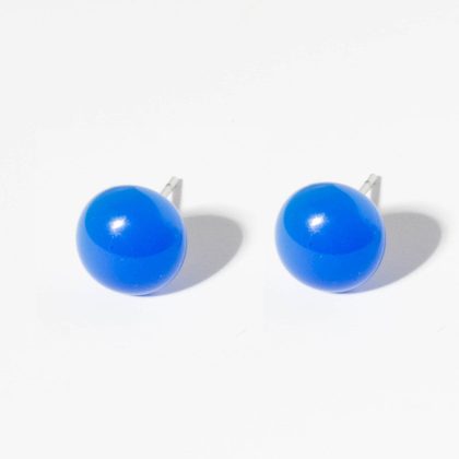 Ohrstecker Glasperle Simply Blau