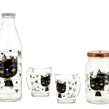 Glasset Golden Cat 4tlg.
