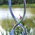 X-Flamme Gartenflair 55 cm mit Stab rot