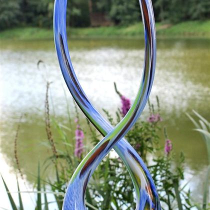 X-Flamme Gartenflair 55 cm mit Stab rot