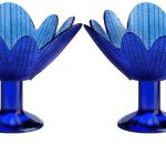 Eiscremeglas Eisbecher Eisglas Eisschale Seerose 6er-Set blau Colori Gelato 11cm