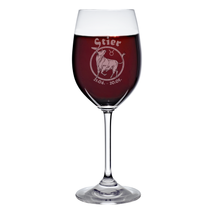 Weinkelch 300ml mit Sternzeichen Waage