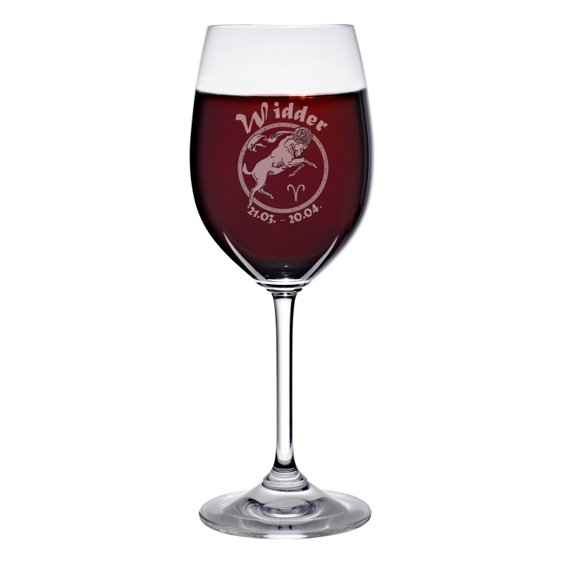 Weinkelch 300ml mit Sternzeichen Zwillinge