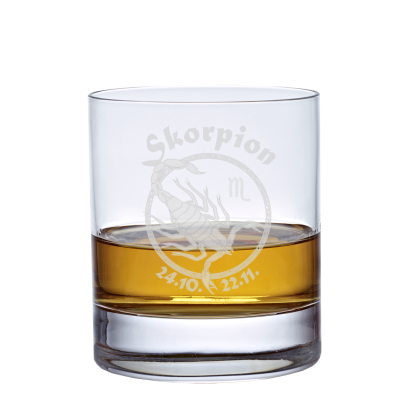 Whiskyglas (320ml) mit Sternzeichen Steinbock