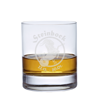 Whiskyglas (320ml) mit Sternzeichen Stier