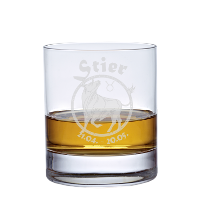 Whiskyglas (320ml) mit Sternzeichen Waage