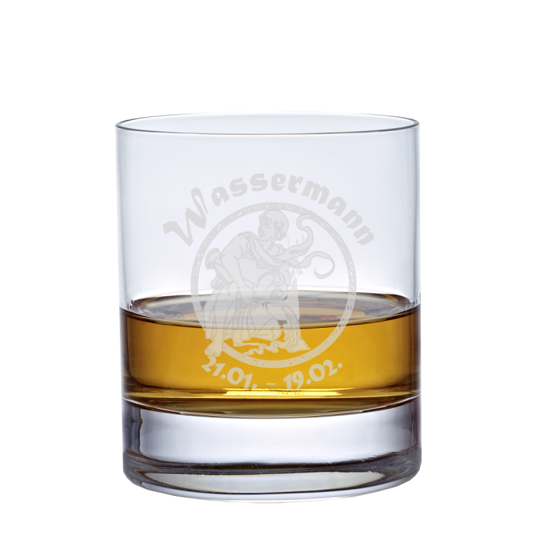 Whiskyglas (320ml) mit Sternzeichen Widder