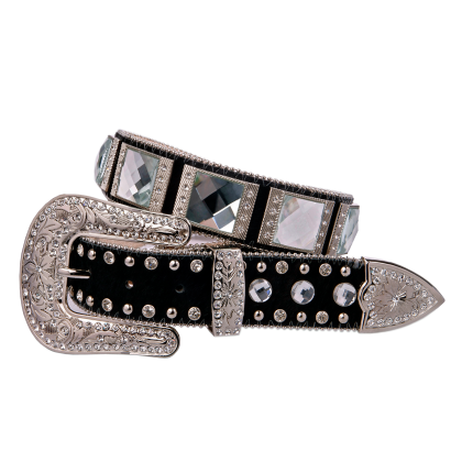 Gürtel Sarika aus Leder für Damen Glam Gr.S