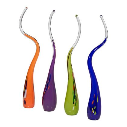 Gartenflamme Gartenflair 55 cm mit Stab Lila
