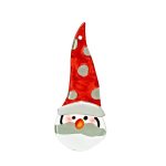 Glasanhänger Weihnachtsmann gepunktet Baumschmuck 14cm Weihnachten Handmade