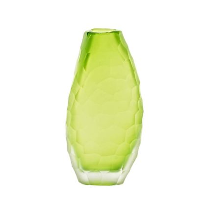 Blütenvase Mini Blumen Tischvase Dekoration Moonlight Höhe 18cm grün Handmade