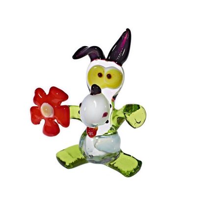 Hund mit Blume ''Midi'' (6-8cm)