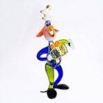 Clown mit Akkordeon ''Big'' (10-20cm)