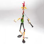 Clown mit Flöte "XXL" (45-50cm)