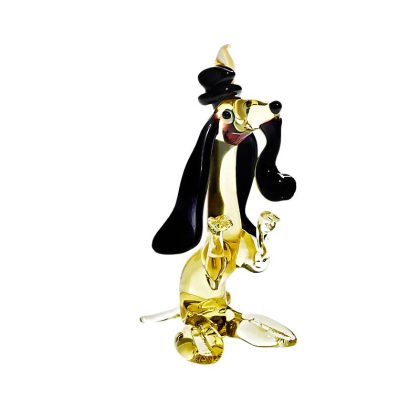 Hund mit Hut Medium (6-15cm)