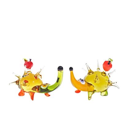 Igel mit Apfel Medium (6-15cm)