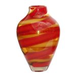 Bodenvase Jozy rot-gelb "Art Queen" (31cm)