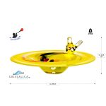 Vogeltränke inkl Stab Gartenflair 30cm orange