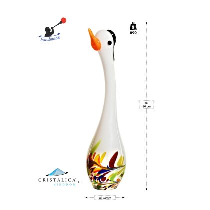 Gans klein Gartenflair inkl Stab 40 cm rot