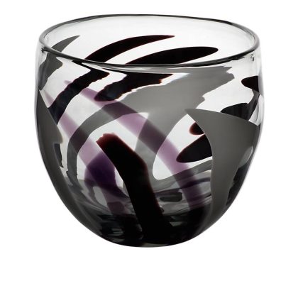 Glasschale Flame Murano 21cm violett