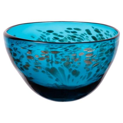 Glasschale Orient Murano 24cm türkis