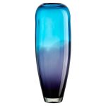 Glasvase Laguna Murano 45cm blau