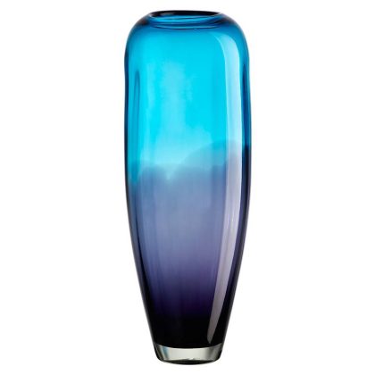 Glasvase Laguna Murano 45cm blau