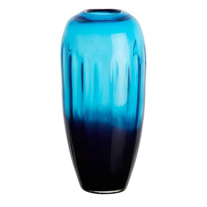 Glasvase Laguna Murano 30cm blau
