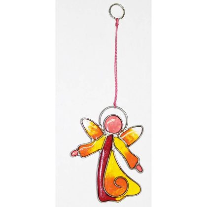 Fensterbild Glas Engel (7