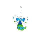 Fensterbild Glas Engel mit Schutzbrief (17cm)
