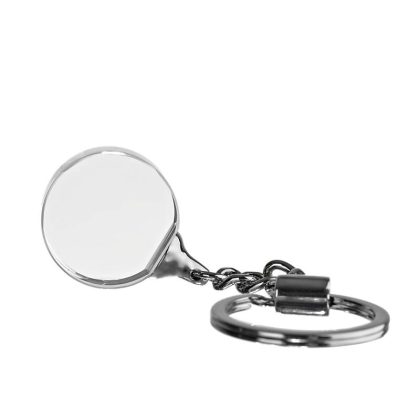 Glasschlüsselanhänger Kreis Pokal 2